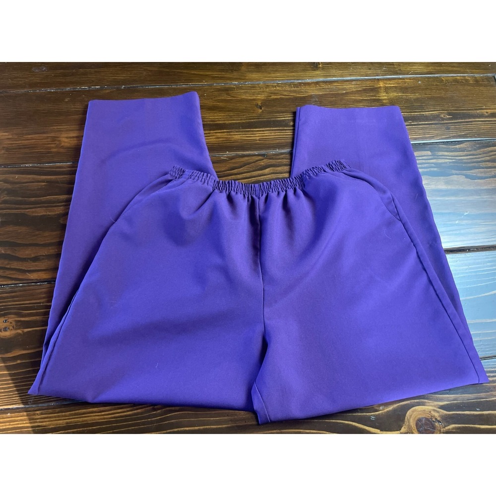 Blair Pants, Women's Size 18 Petite Tall, Purple, Flat Front